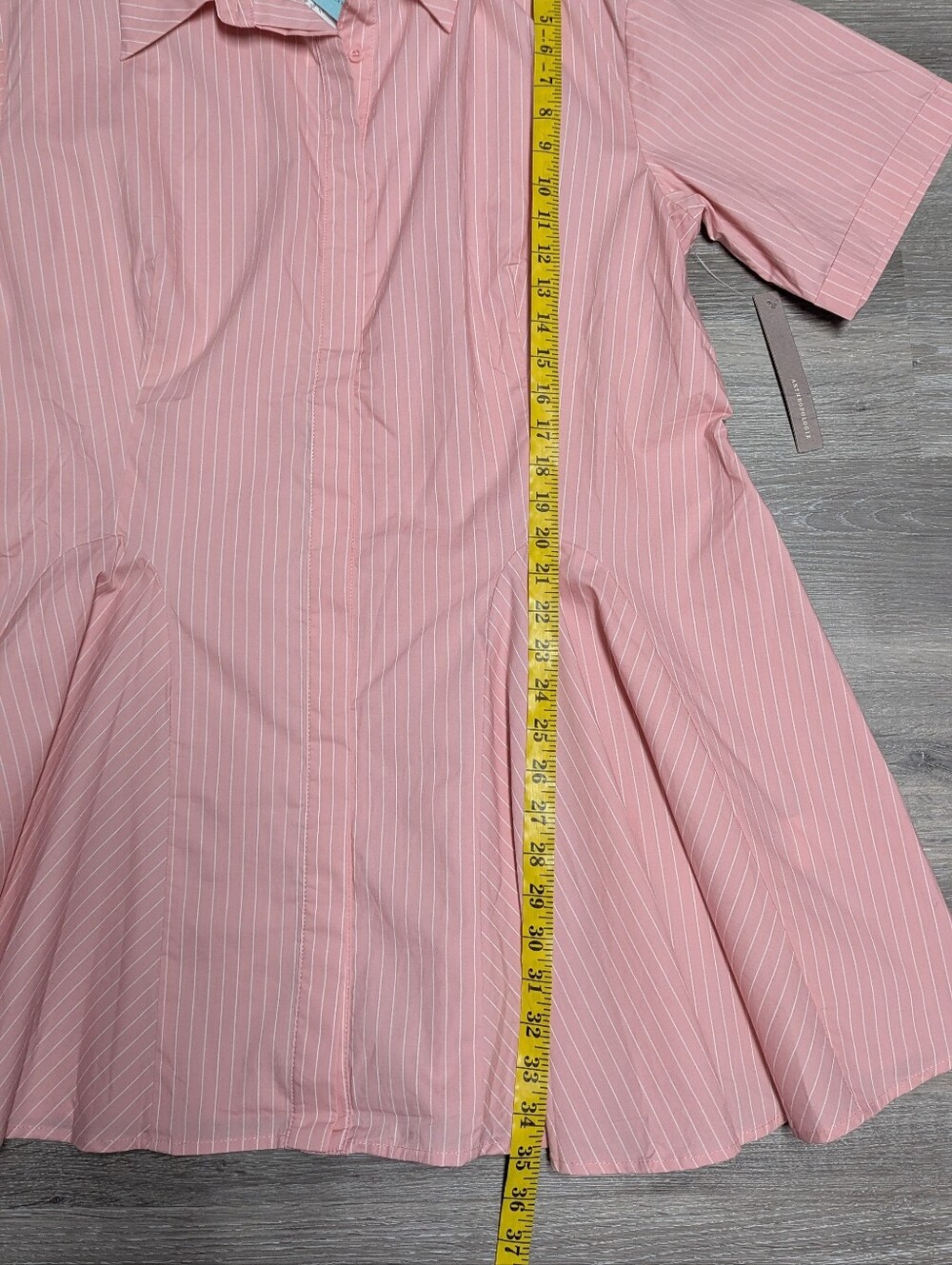 NWT Anthropologie Plus Curaae Shirtdress Size 1X Soft Pink - Picture 7 of 10